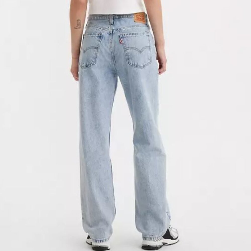 Levi's Light Blue Straight Leg Jeans low rise